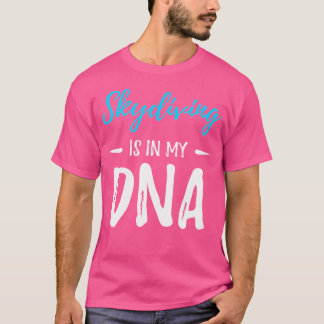 T-shirt Skydiving Est Dans Mon Dna Drôle Idée De Parachuta