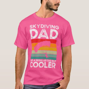 T-shirt Skydiving Papa Skydiver Papa Parachutage Skydiving