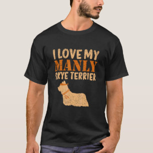 T-shirt Skye Terrier Canine Manly Boy Chien Genre Révélati