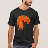 T-shirt Skye Terrier Chien Et Lune Costume Halloween Chien (Devant)