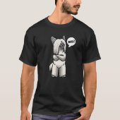 T-shirt Skye Terrier Chien têtu Non (Devant)