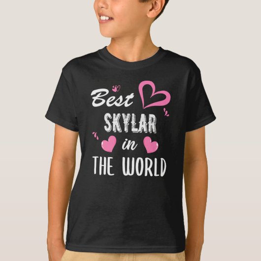 T-shirt Skylar Name, Meilleur Skylar au monde (Devant)