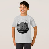 T-shirt Skyline Atlanta Georgia (Devant entier)