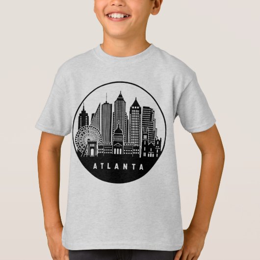 T-shirt Skyline Atlanta Georgia (Devant)