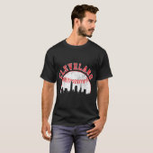 T-shirt Skyline Cleveland Baseball (Devant entier)