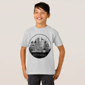 T-shirt Skyline de Chicago (Devant entier)