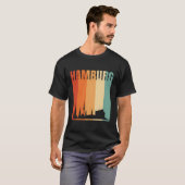 T-shirt Skyline de Hambourg (Devant entier)