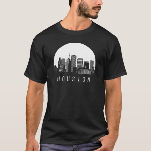 T-shirt Skyline de Houston au Texas (Devant)