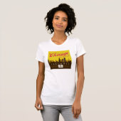 T-shirt Skyline de l'Illinois (Devant entier)