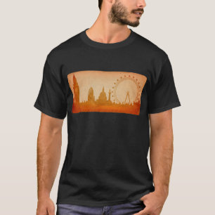 T-shirt Skyline de Londres vintage