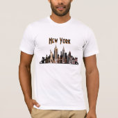 T-shirt Skyline de New York (Devant)