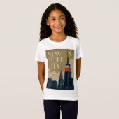 T-Shirt Skyline de New York (Devant entier)