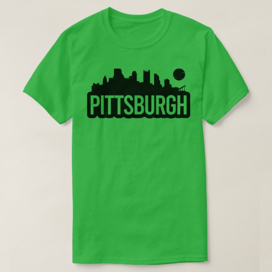 T-shirt Skyline de Pittsburg (Design devant)