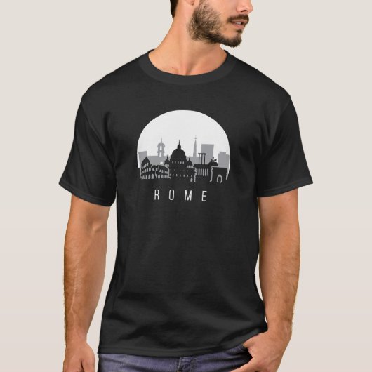 T-shirt Skyline de Rome (Devant)