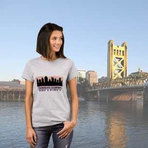 T-shirt Skyline de Sacramento CA City