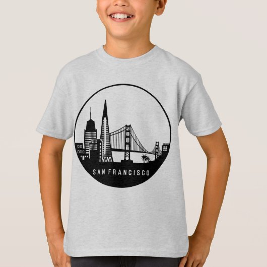 T-shirt Skyline de San Francisco en Californie (Devant)