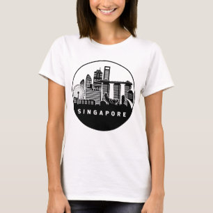 T-shirt Skyline de Singapour