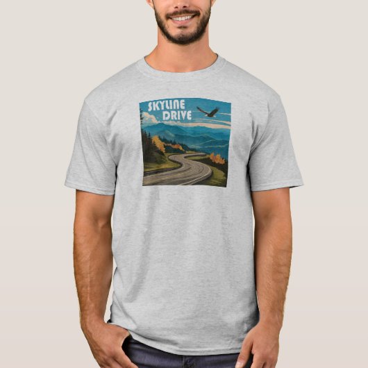 T-shirt Skyline Drive Virginia Eagle (Devant)