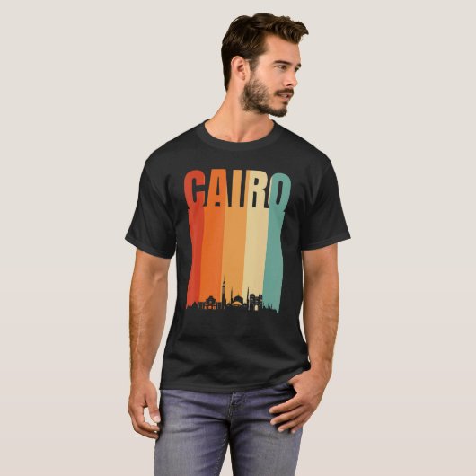 T-shirt Skyline du Caire (Devant entier)