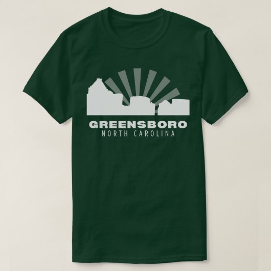 T-shirt Skyline Greensboro (Design devant)