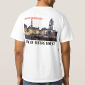 T-shirt skyline_nacht_7 AMSTERDAM, ACCUEIL VERS LA (Dos)