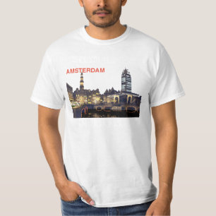 T-shirt skyline_nacht_7 AMSTERDAM, ACCUEIL VERS LA