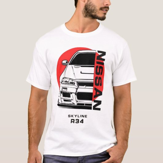T-SHIRT SKYLINE R34 (Devant)