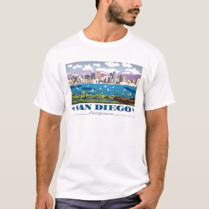 T-shirt Skyline San Diego