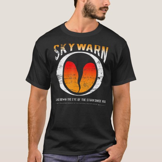 T-shirt Skywarn en détresse (également disponible en tant  (Devant)