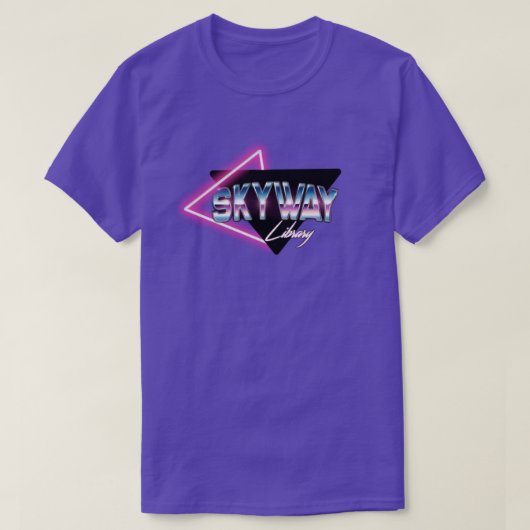 T-shirt Skyway Library des années 1980 (Design devant)