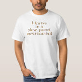 T-shirt Slacker. T-shirt environnement à rythme le (Devant)
