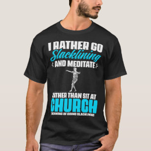 T-shirt Slackliner acroatics Highlights Plutôt Go Slackli