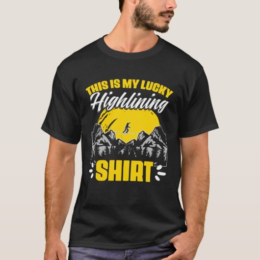 T-shirt Slackliner acroatics Lucky Highlights (Devant)