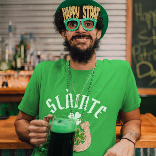T-shirt SLÀINTE Funny Irish St. Patrick's Day Clover vert