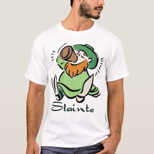 T-shirt Slainte leprechaun (Devant)