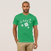 T-shirt Slainte, Shamrock, Irlandaise St. Patrick's Day Lu (Devant entier)