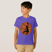 T-shirt SLAM DUNK! Joueur de basket-ball (Devant entier)