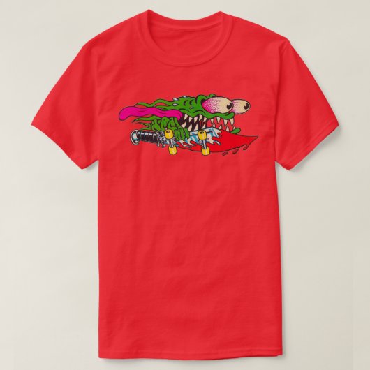 T-shirt Slasher rétro 80s conception skateboard (Design devant)