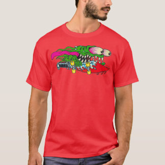 T-shirt Slasher rétro 80s conception skateboard