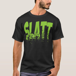 T-shirt Slatt hip hop drôle chemise verte