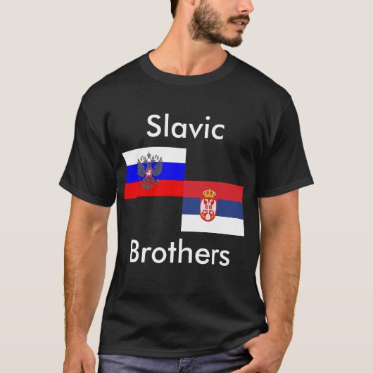 T-shirt slavic brothers (Devant)