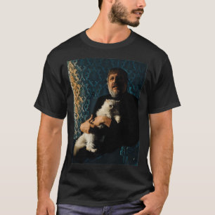 T-shirt Slavoj Zizek avec Chat stylisé