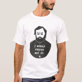 T-shirt Slavoj Zizek - I would prefer not to (Devant)
