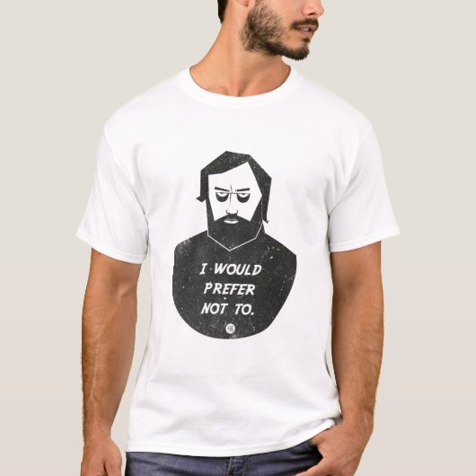 T-shirt Slavoj Zizek - I would prefer not to (Devant)
