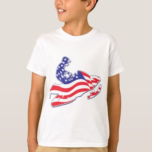 T-shirt Sledder patriotique (Devant)