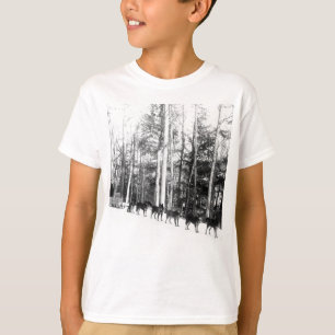 T-shirt Sledding de chien de l'Alaska