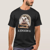 T-shirt Sledgehog Funny mignon Hérisson de Noël (Devant)
