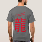 T-shirt Sleek "Vis féroce, vivez libre, vivez comme un dra (Dos)