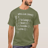 T-shirt Sleep Eat Code Drôle Programmer Coder Coder (Devant)