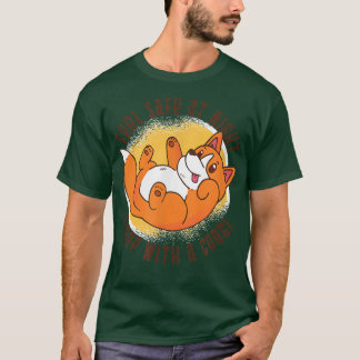 T-shirt Sleep Feel Safe At Night Sleep With A Corgi